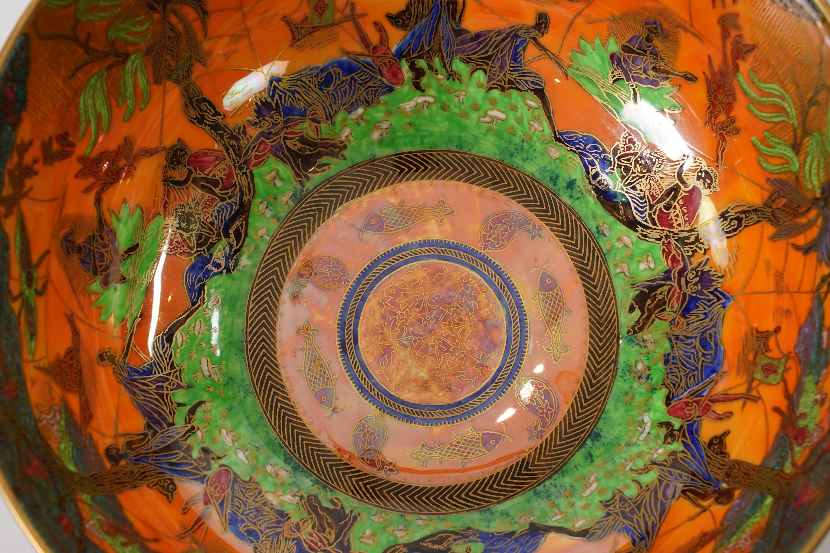 Daisy Makeig-Jones (1881-1945) for Wedgwood: A Fairyland lustre Imperial bowl